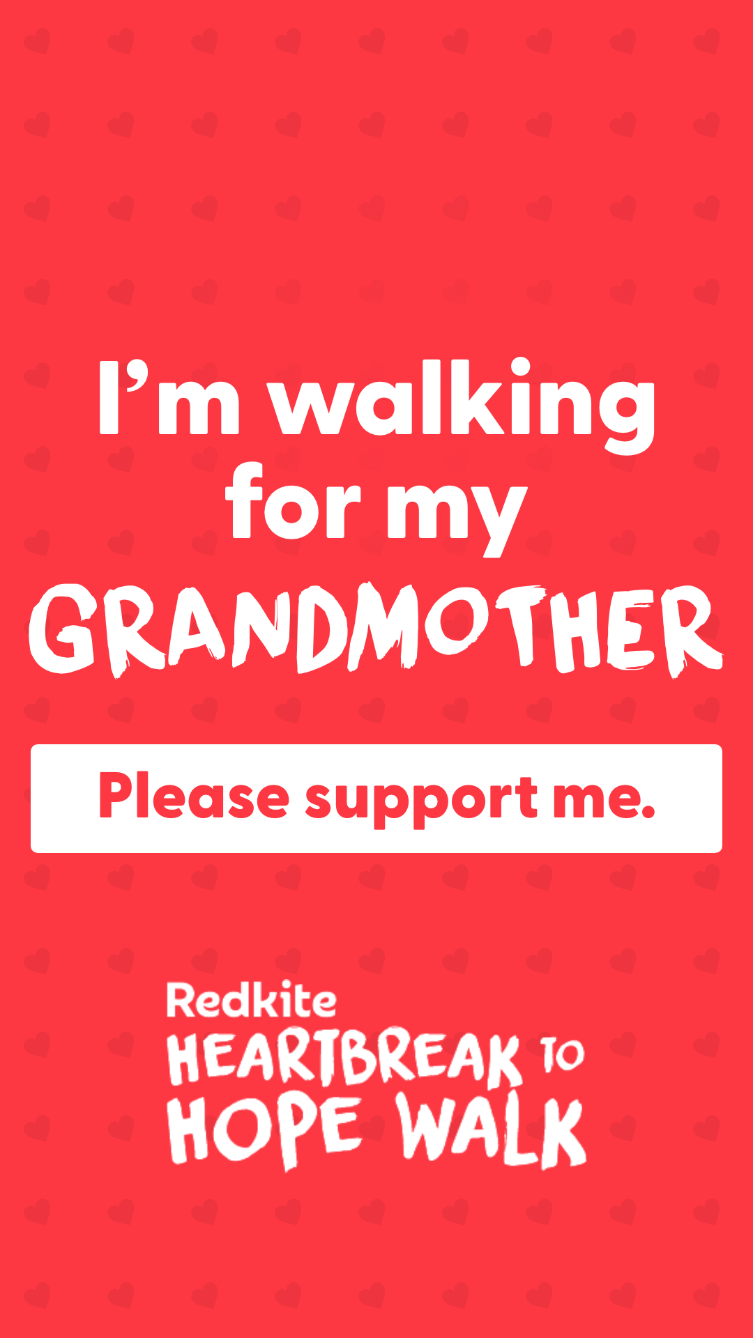 Story - I'm walking for my Grandmother