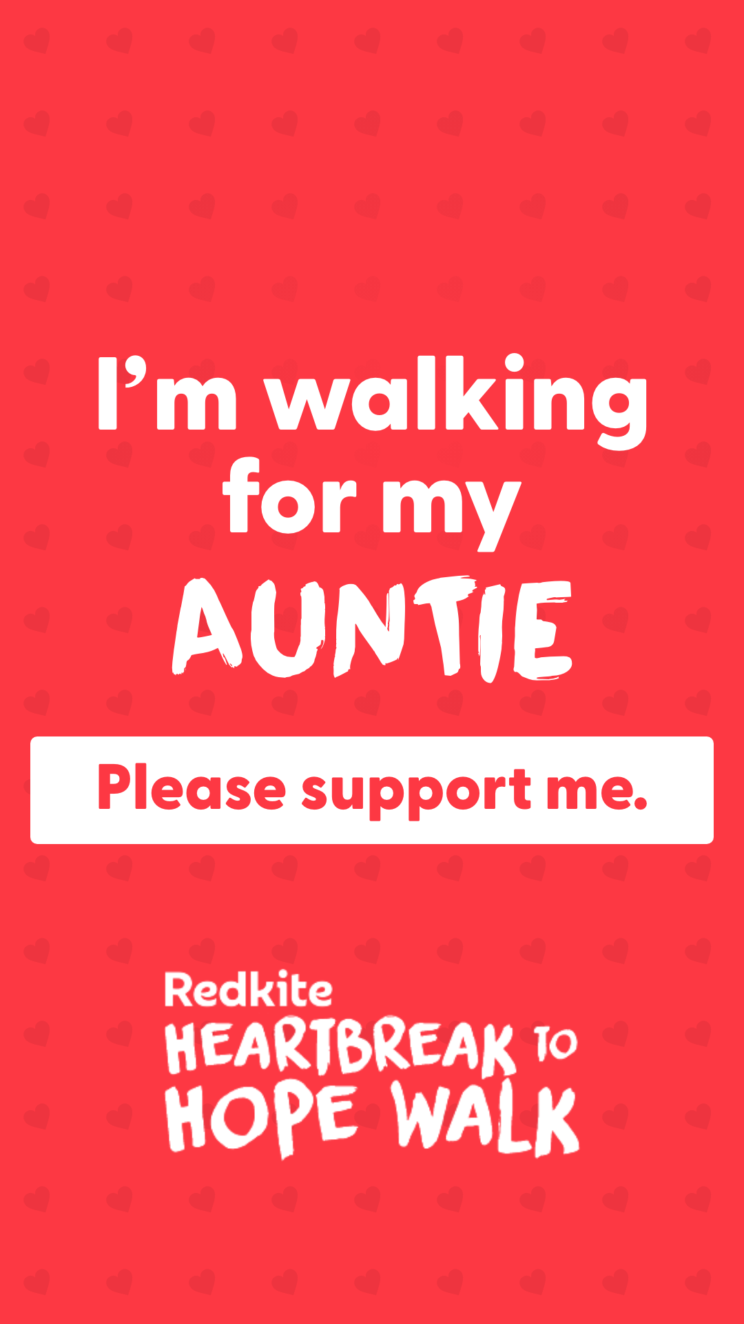 Story - I'm walking for my Auntie