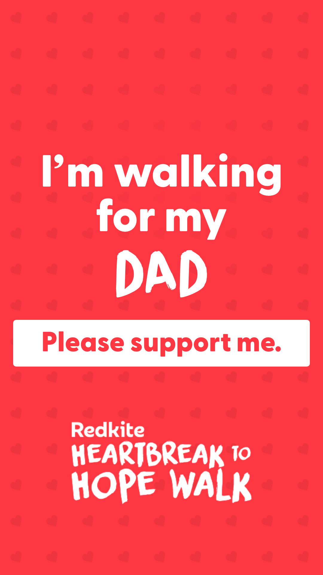 Story - I'm walking for my Dad