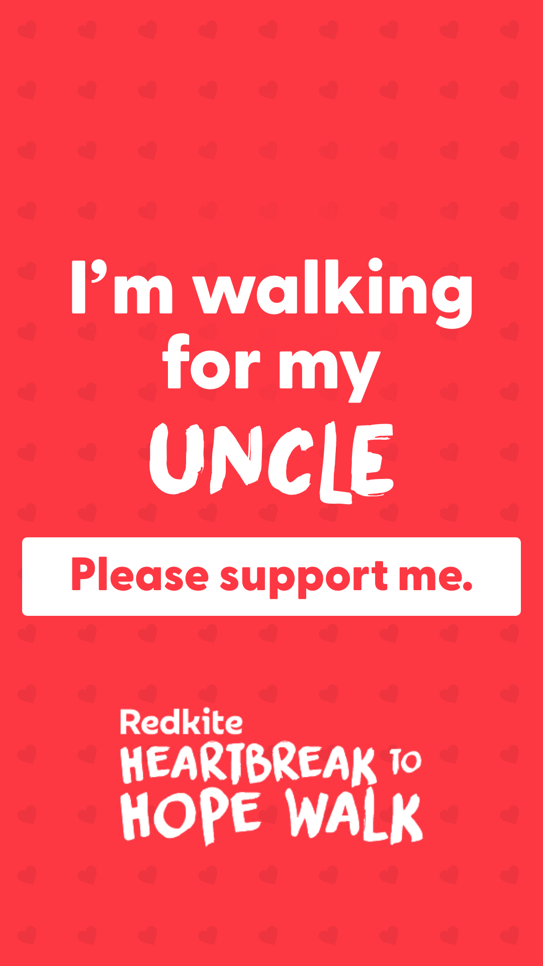 Story - I'm walking for my Uncle